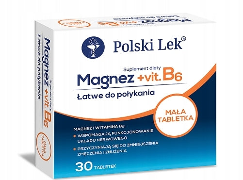 Polski Lek Dietary supplement magnesium + vit B6 9 g (30 x 0,3 g)
