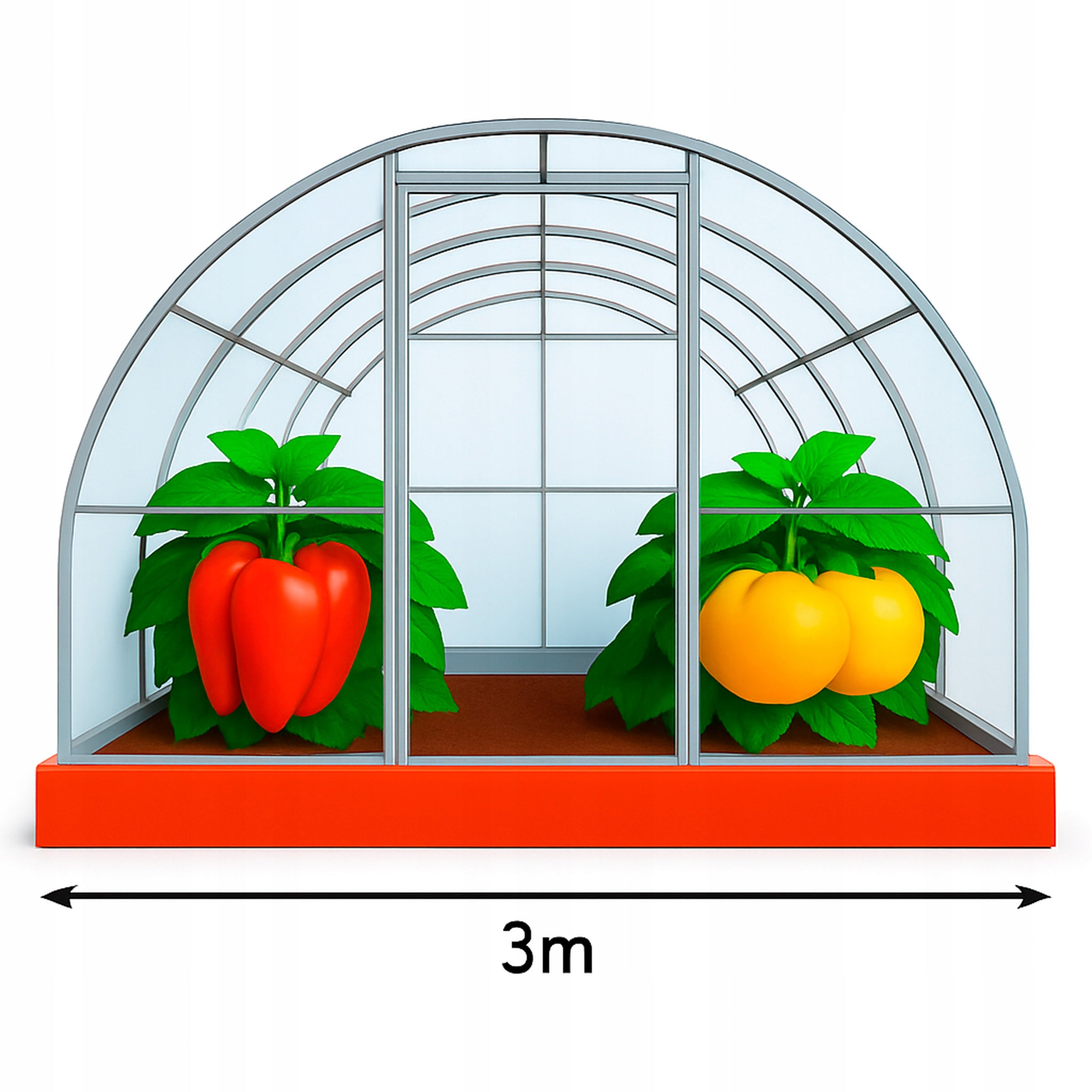 Polycarbonate GREENHOUSE Strong 3x6m P4mm Pr20x20