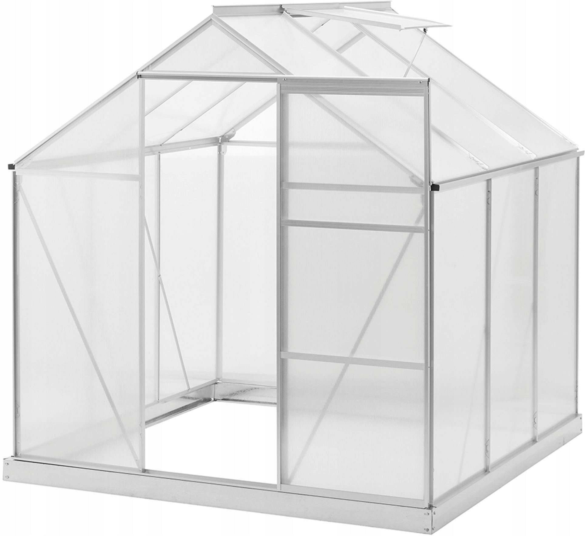 Polycarbonate Garden Greenhouse ALUMINUM FRAME High Quality 190x190cm Packaging status original