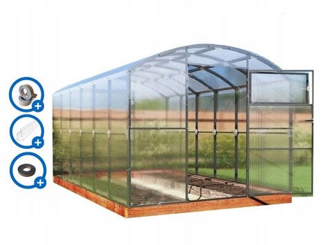 Polycarbonate greenhouse 2.5x4 m tunnel PW 6mm profile 40x20mm ETL Gera-2.5 Manufacturer code szklarnia-Gera-2.5-2x4-6mm