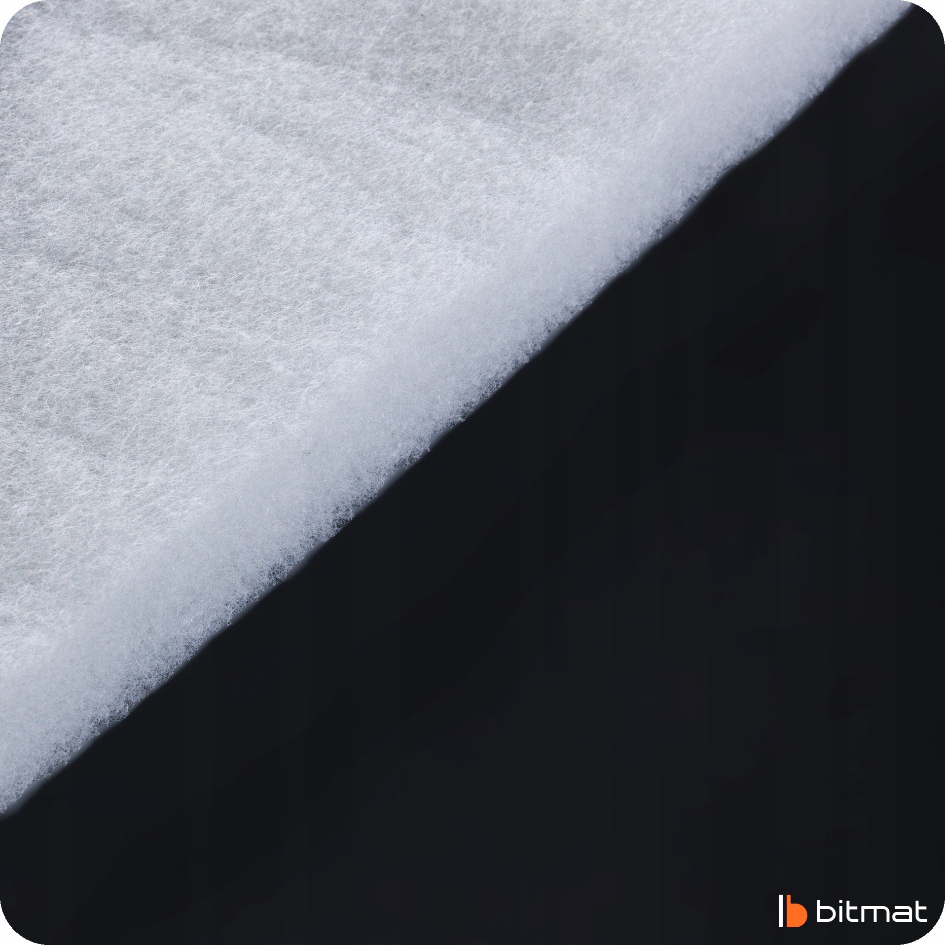 Polyester nonwoven fabric 5cm columns soundproofing the interior of the speaker thick white Packaging status original