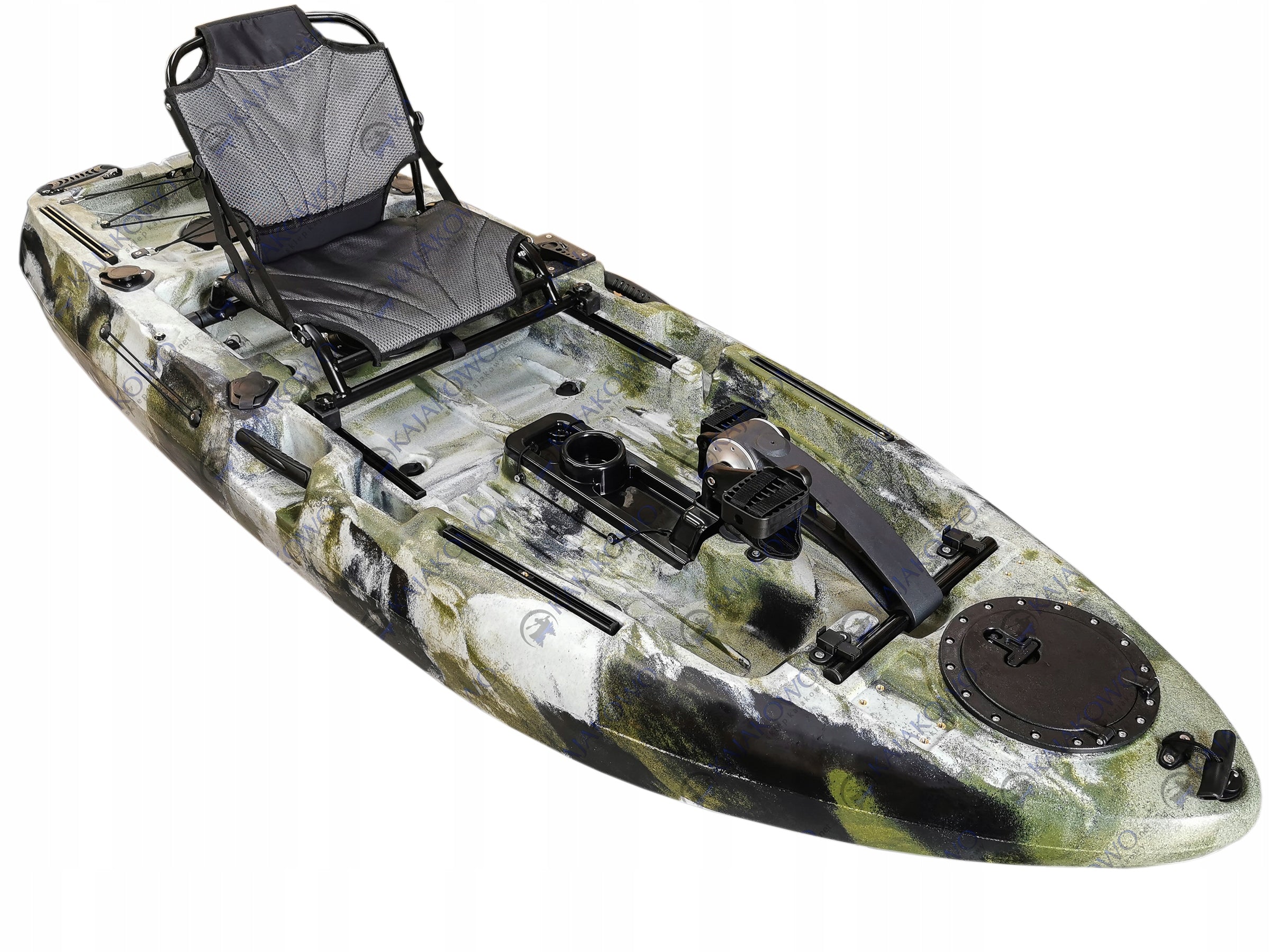 Polyethylene Fishing Kayak WHISKY 8 Pedal Drive PeddalCrow Brand Hydra