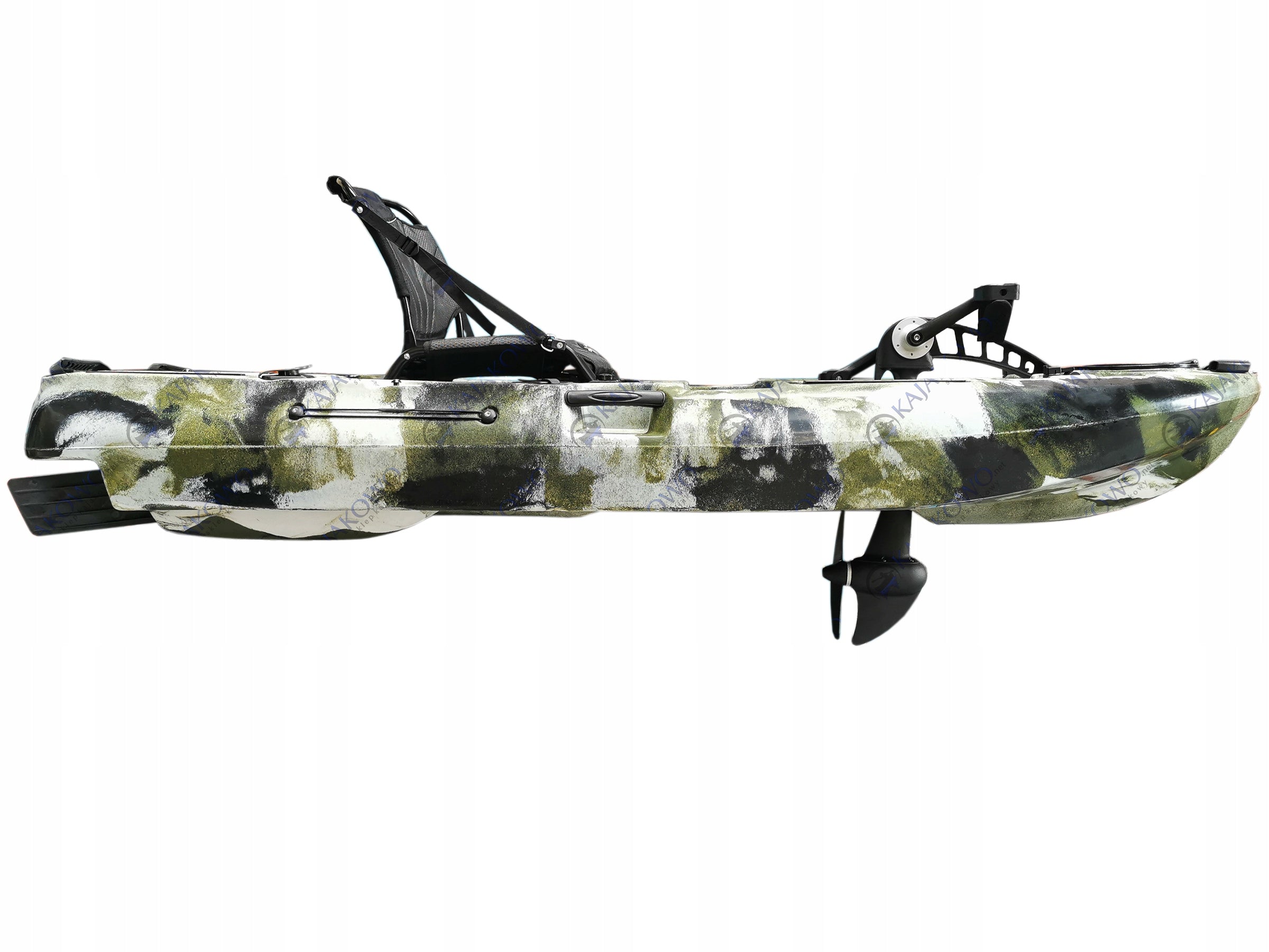 Polyethylene Fishing Kayak WHISKY 8 Pedal Drive PeddalCrow Material polyethylene