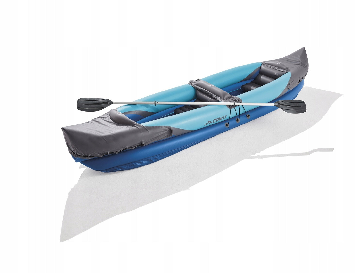 Pontoon Kayak Double Inflatable 2-Person 325cm Paddle 5 Chambers Material other