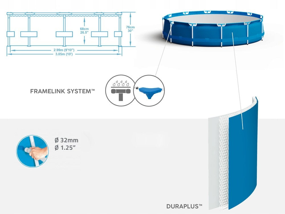 Pool Bestway 305x76 305 x 76 Steel Pro 56679 +Round Accessories EAN (GTIN) 5905143040454