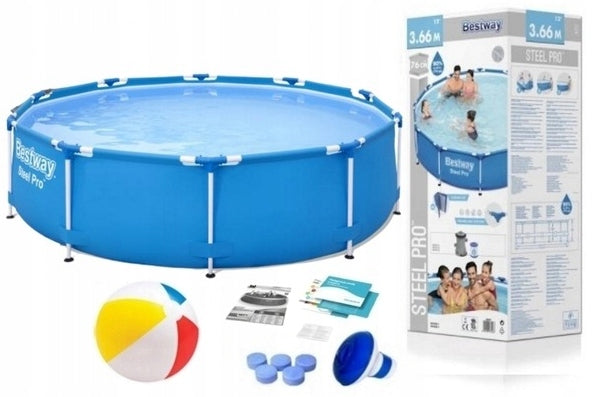 Pool Bestway 366x76 366 x 76 Steel Pro 56679 + Accessories Round