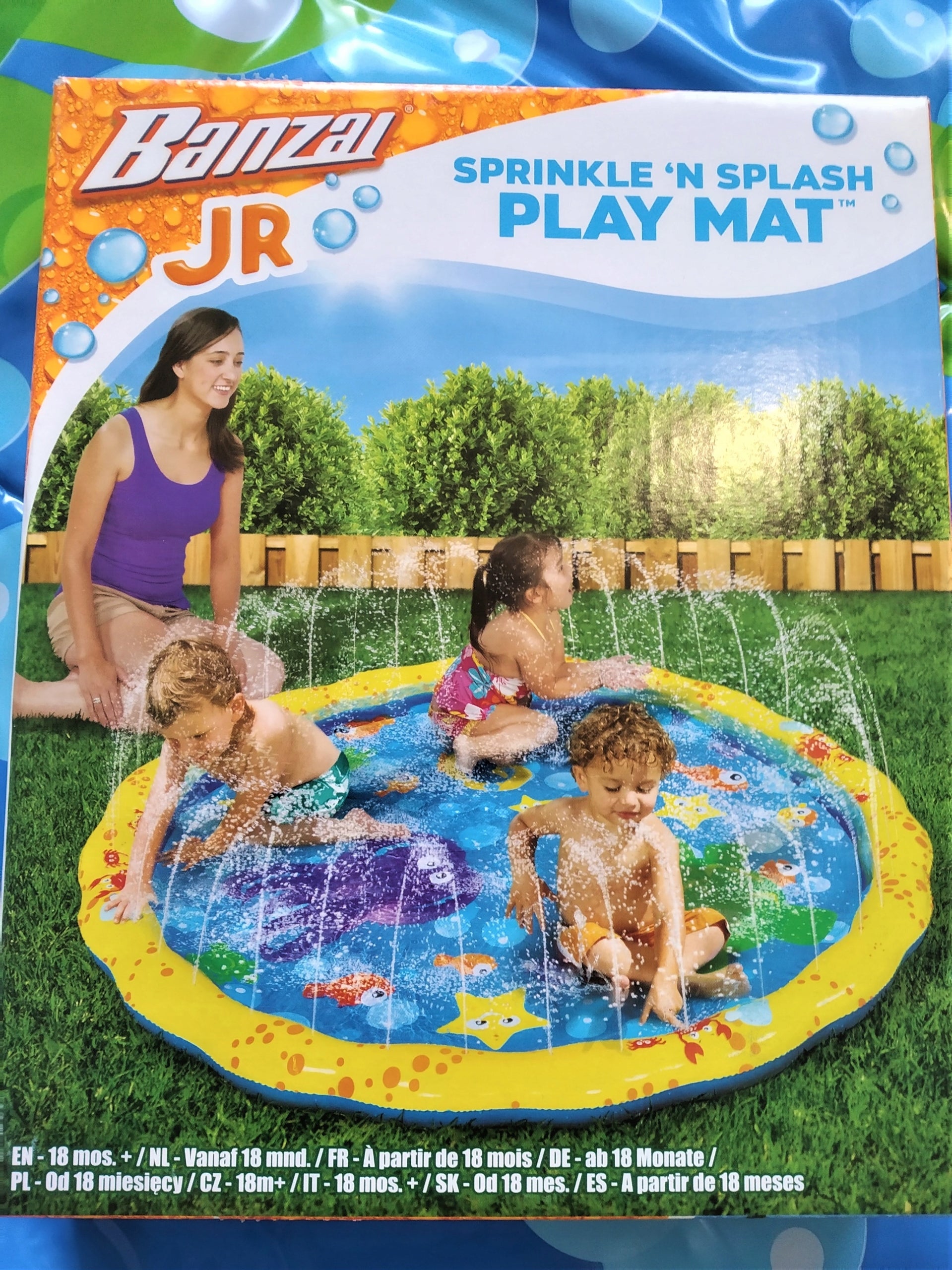 Pool Fountain expanding round, water mat 137 x 137 cm Height 10 cm