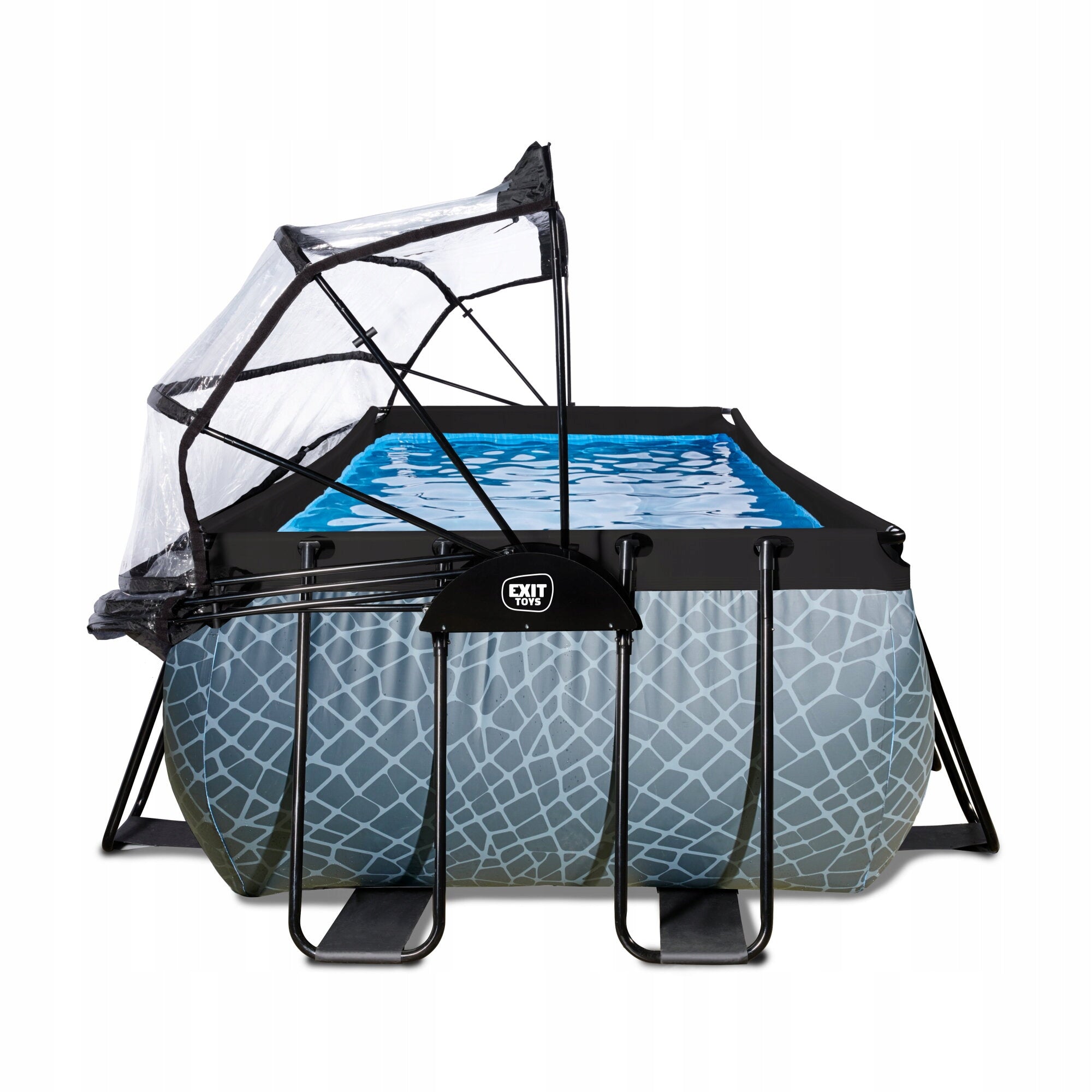 Pool Stone EXIT 400x200x122cm with sand filter pump and dome - grey Manufacturer code 30.47.42.00