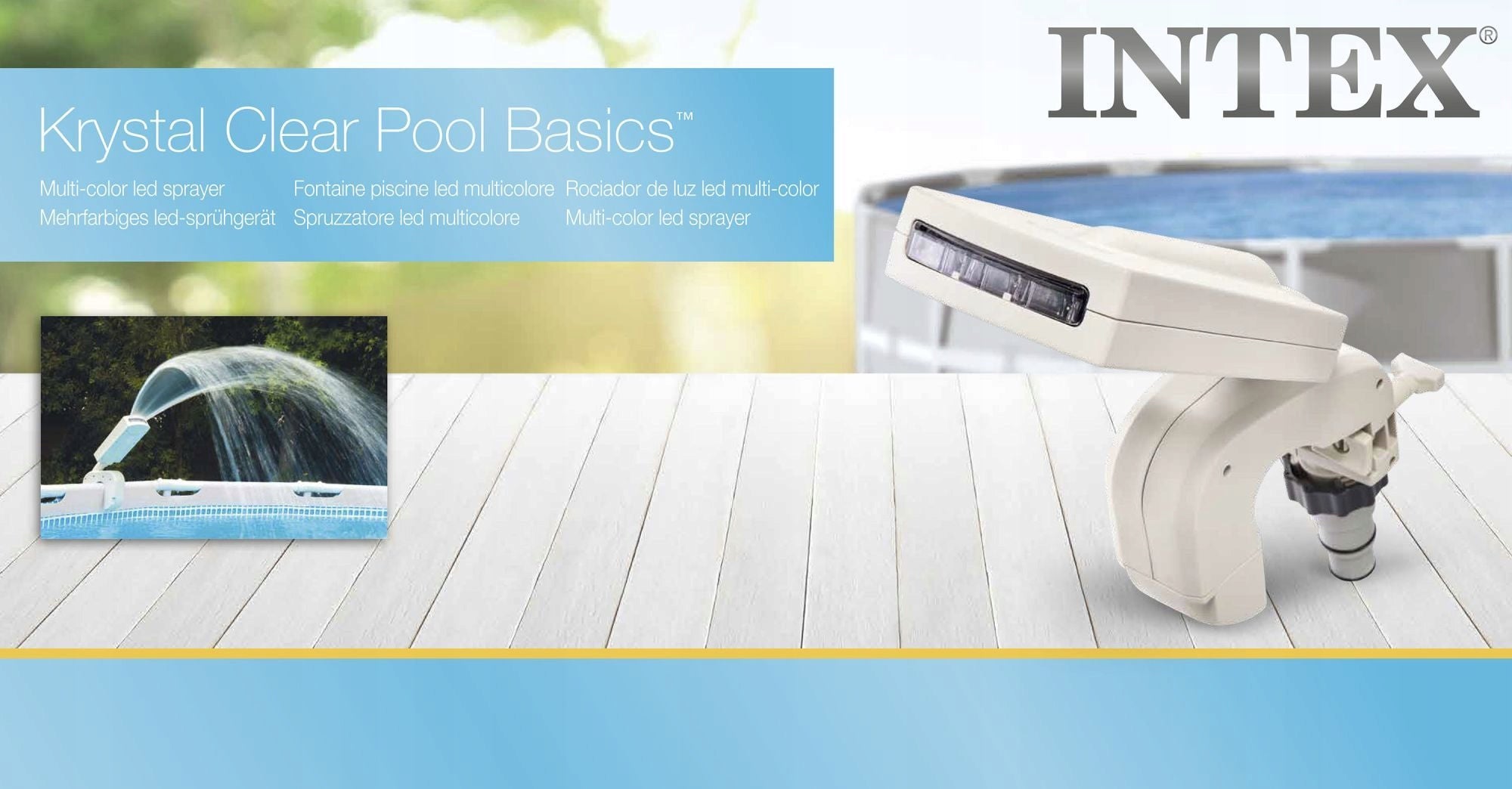 Pool fountain LED sprinkler INTEX 28089 Length 20 cm