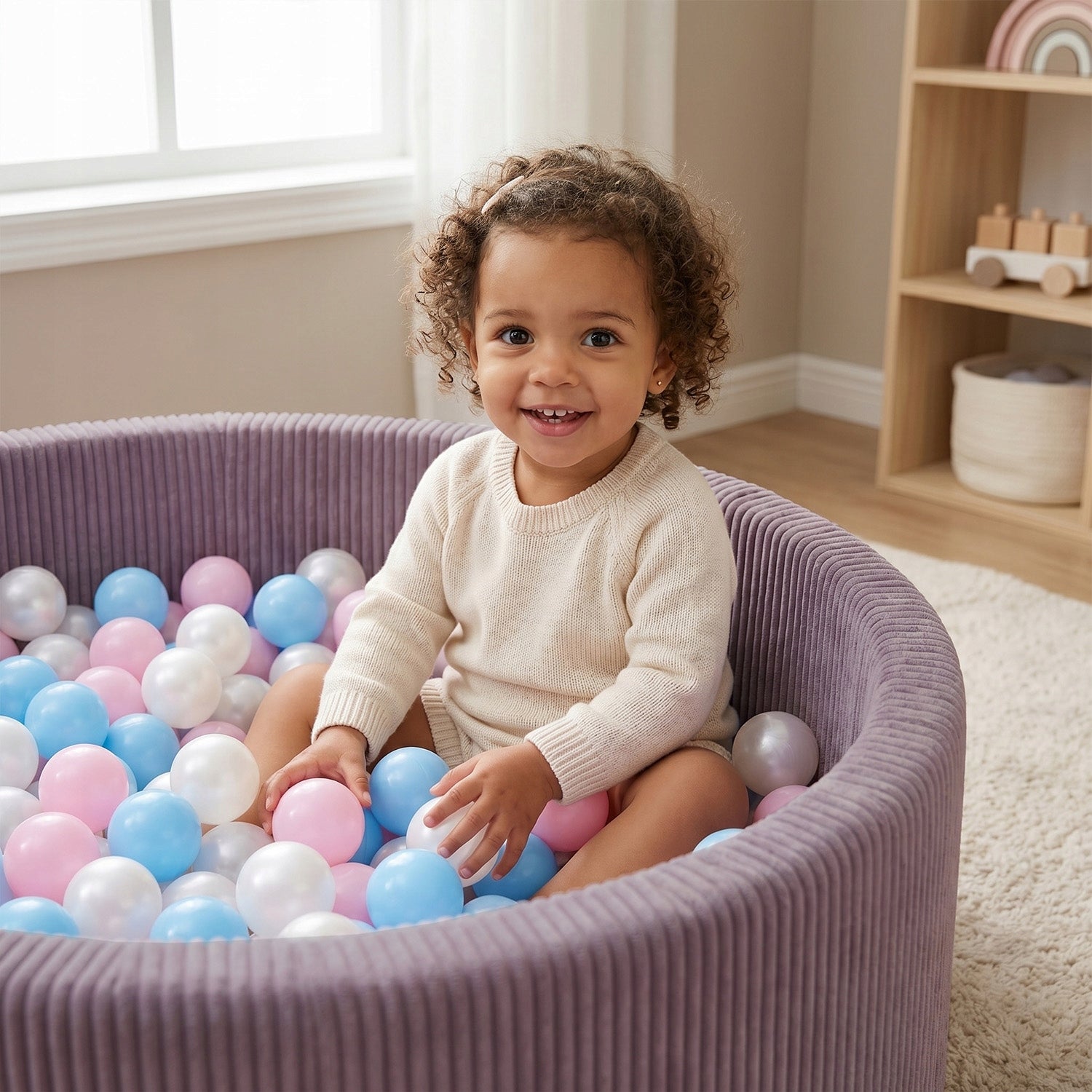 Pool with balls 90x30 cm 200 balls CORDUROY for home garden nursery halls toys Character/Title none