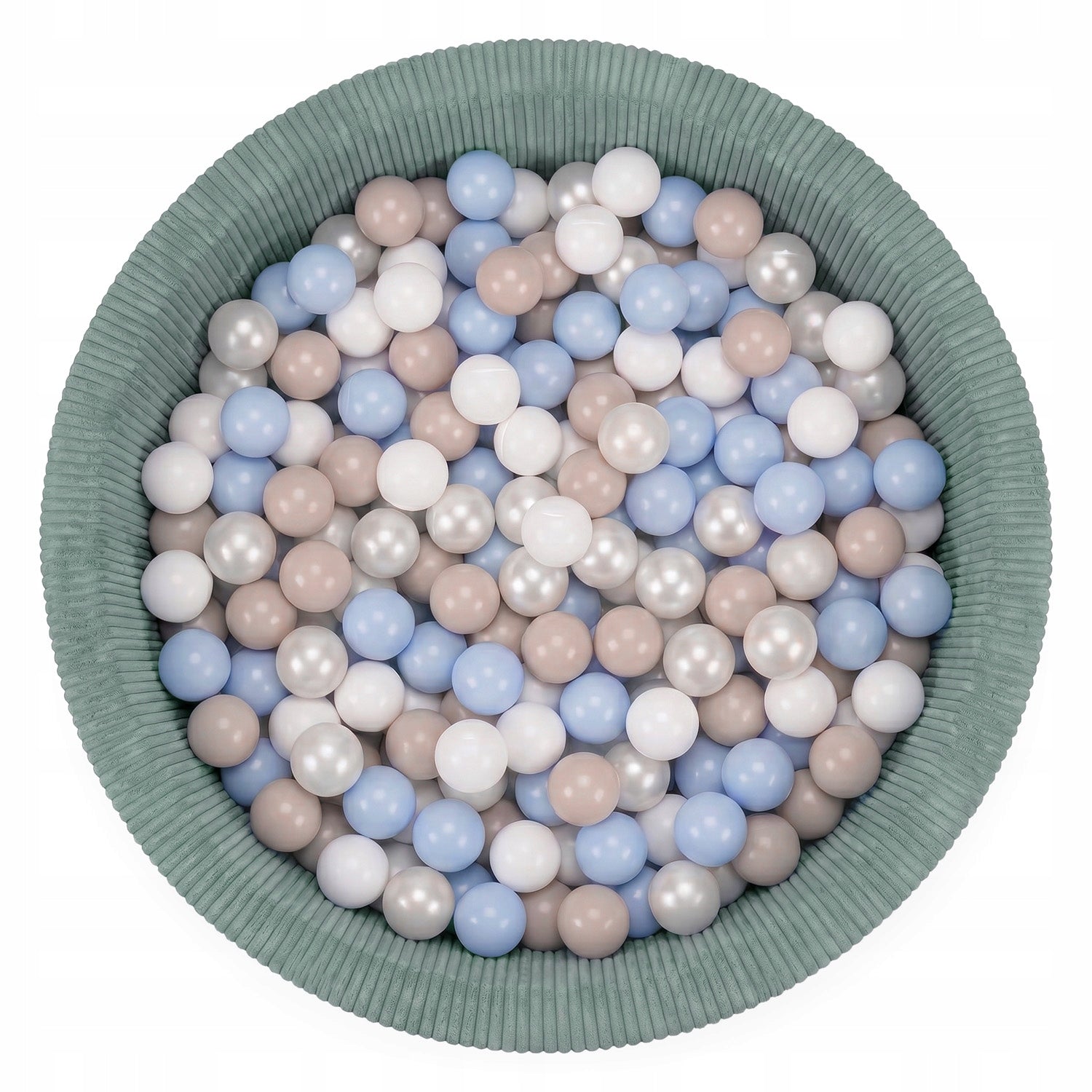 Pool with balls 90x30 cm CORDUROY 200 balls for nursery child's room Manufacturer code Suchy basen z piłkami