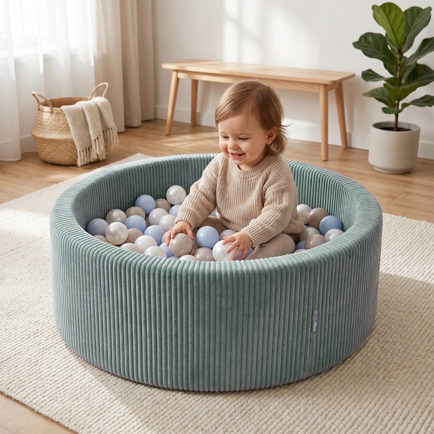 Pool with balls 90x30 cm CORDUROY 200 balls for nursery child's room Packaging status original