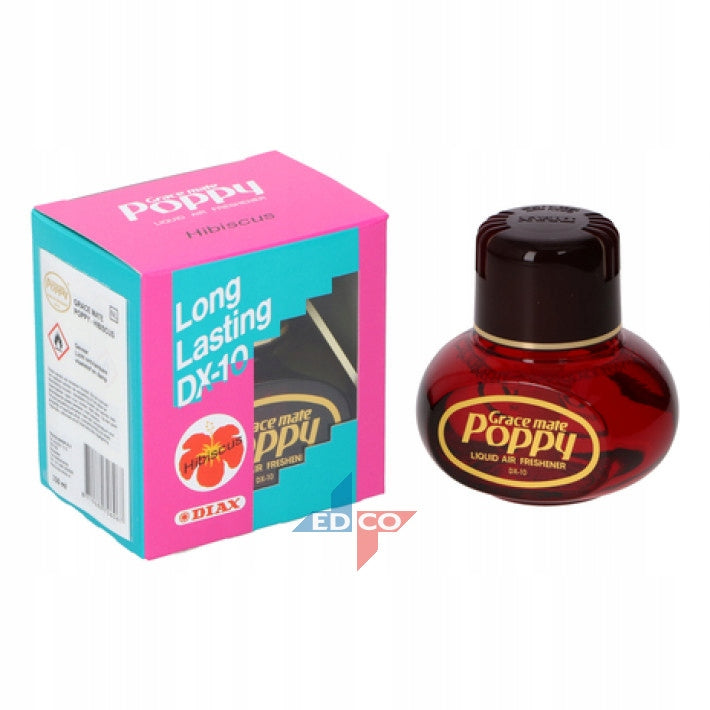 Poppy 150ml Hibiscus Original Car Fragrance Packaging status original