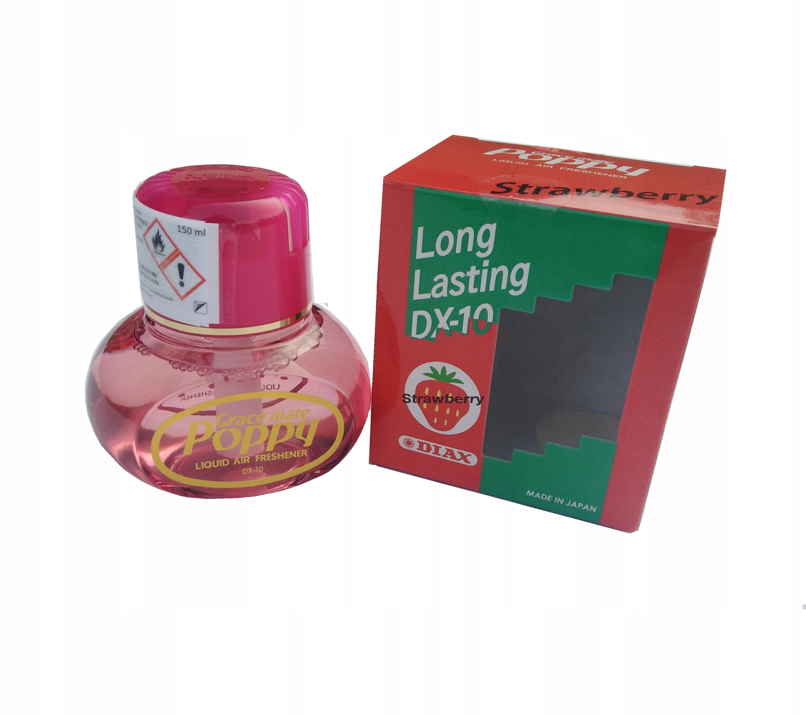 Poppy 150ml Strawberry Original Car Scent Strawberry Packaging status original