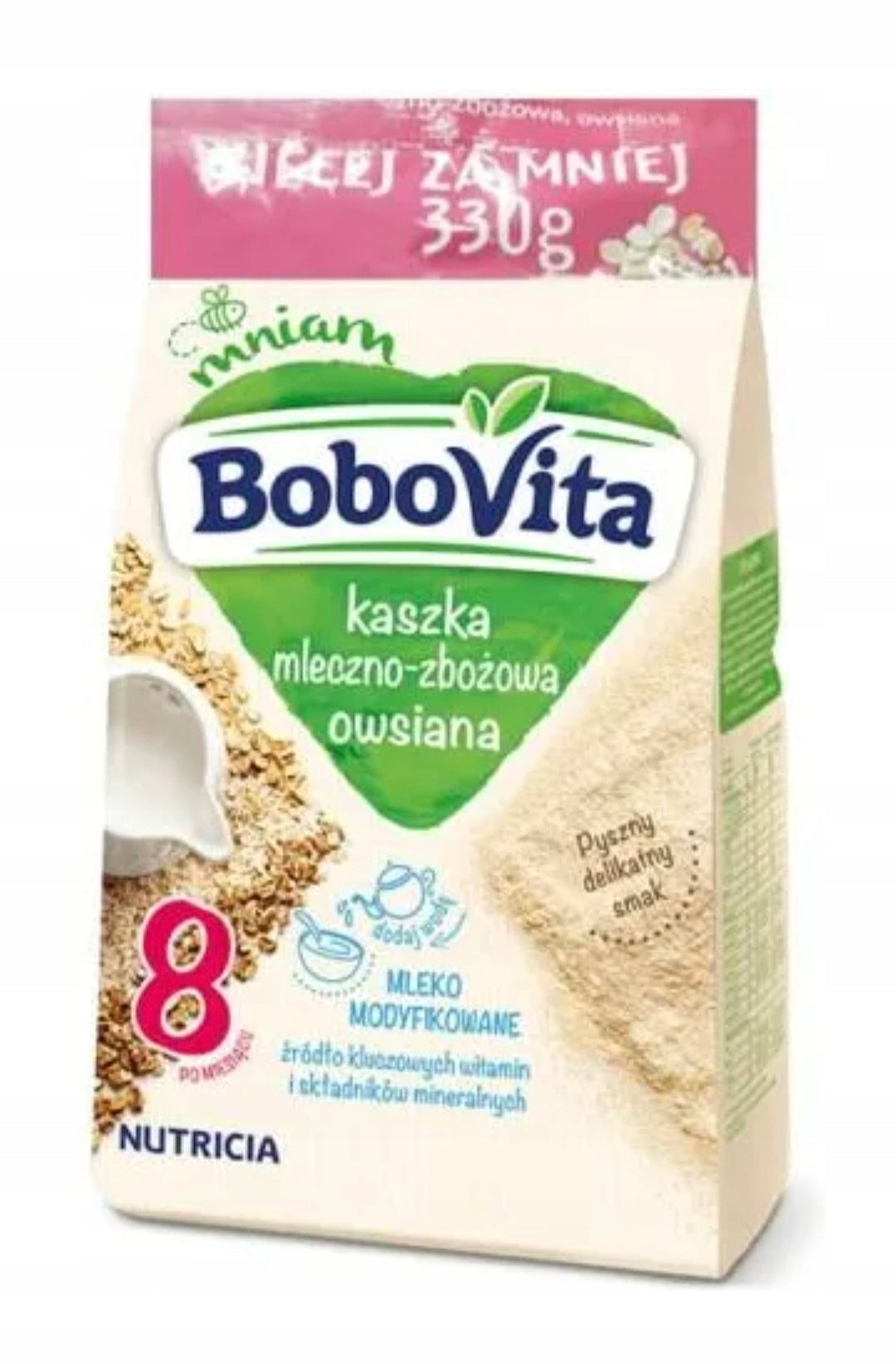 Porridge Bobovita Milk and Cereal Oatmeal 330g after 8 months Packaging status original