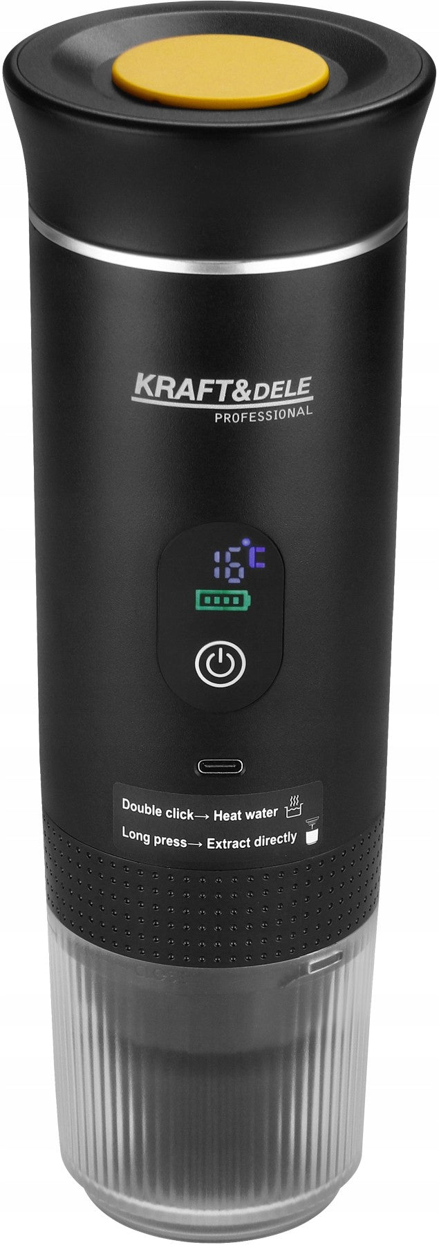 Portable 125W 3in1 Coffee Maker for Ground and Capsules