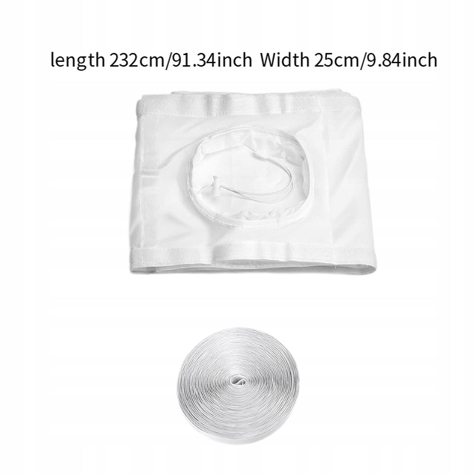 Portable AC Sliding Door Seal Kit Practical Drawstring Design 25cmx232cm Notified body number 9999