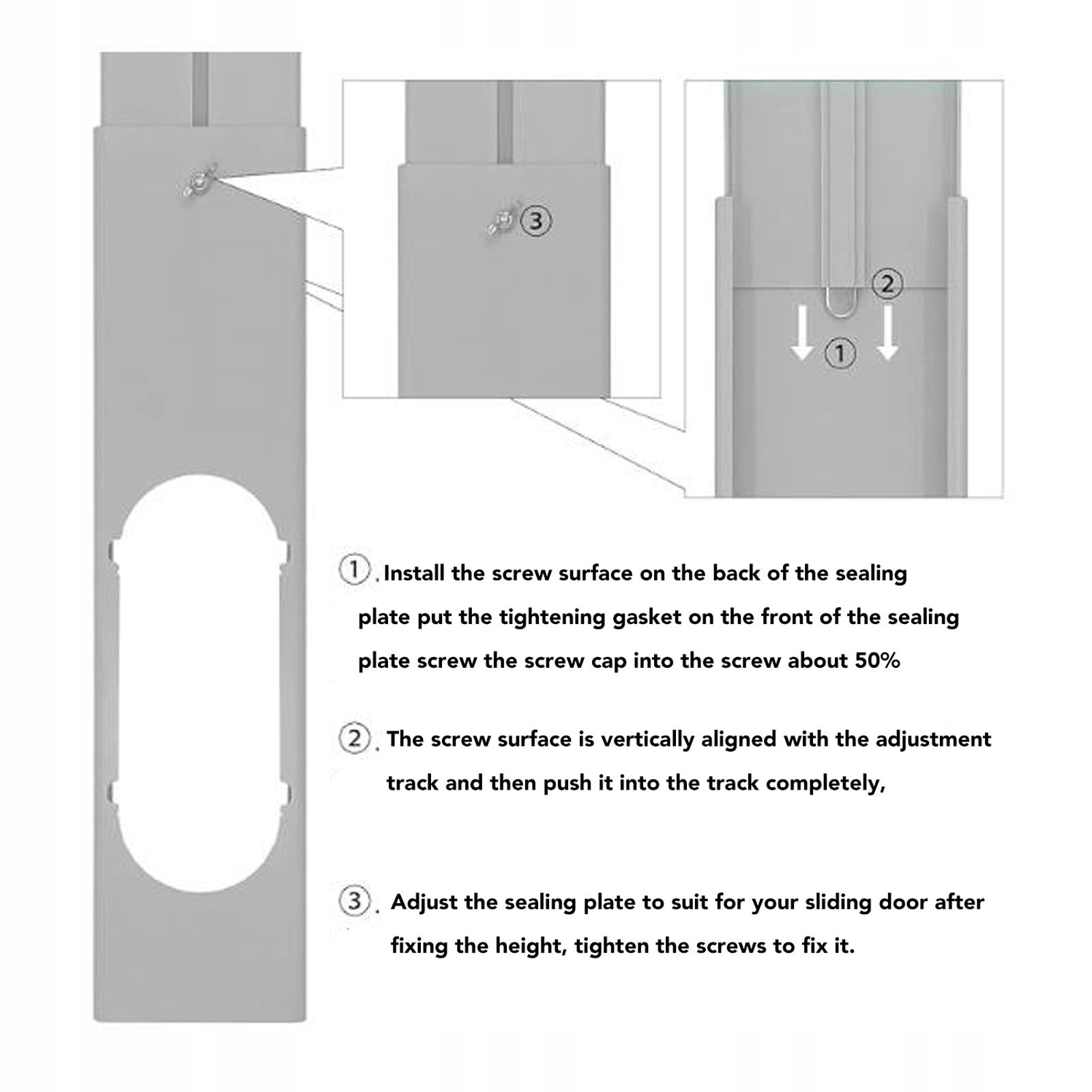 Portable AC Window Vent Kit. Adjustable Universal 9A Manufacturer code AG251107029615