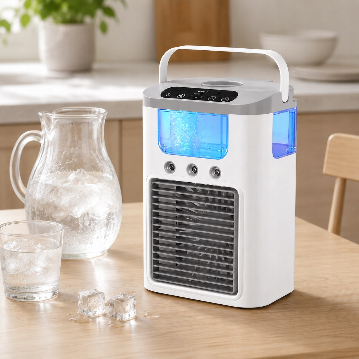 Portable Air Conditioner,600 ml,Rechargeable ,3 Speeds, 60°Oscillation Model Portable Air Cooler - CM600