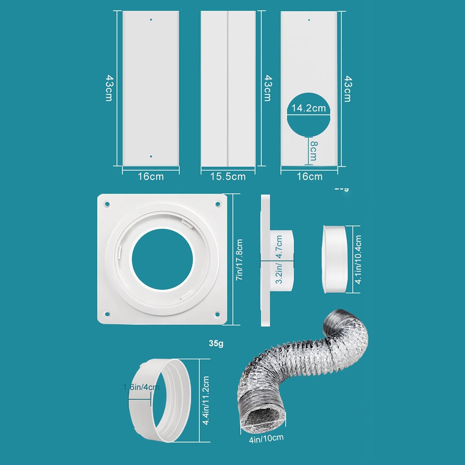 Portable Air Conditioner Accessories Plate Portable Air 6inch 12Pcs Notified body number 9999