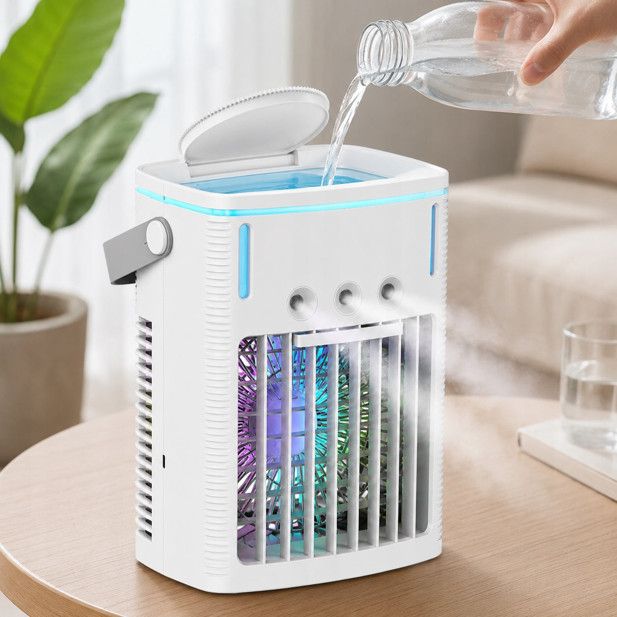 Portable Air Conditioner, Air Cooler, 1000 mL, 3-Speed , Remote Control Brand no brand