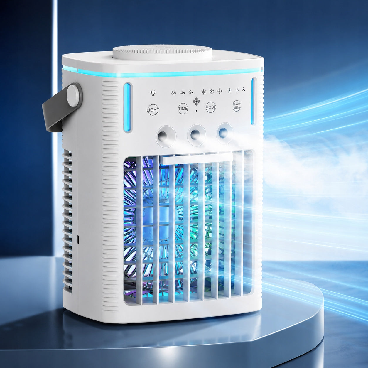 Portable Air Conditioner, Air Cooler, 1000 mL, 3-Speed , Remote Control Power 5 W