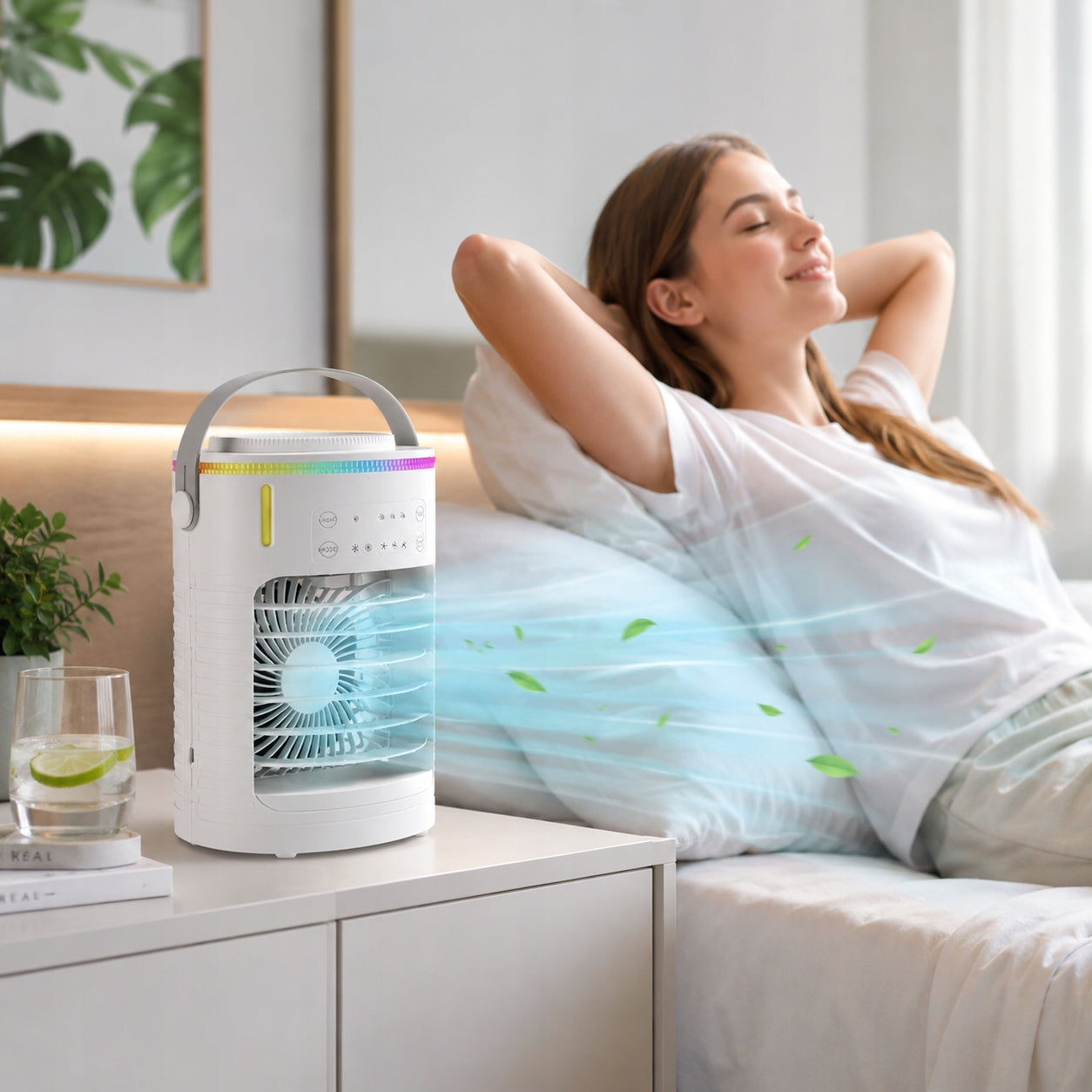 Portable Air Conditioner Fan 600ml USB Humidifier 3 Speeds Quiet AC Manufacturer code 4038727613902