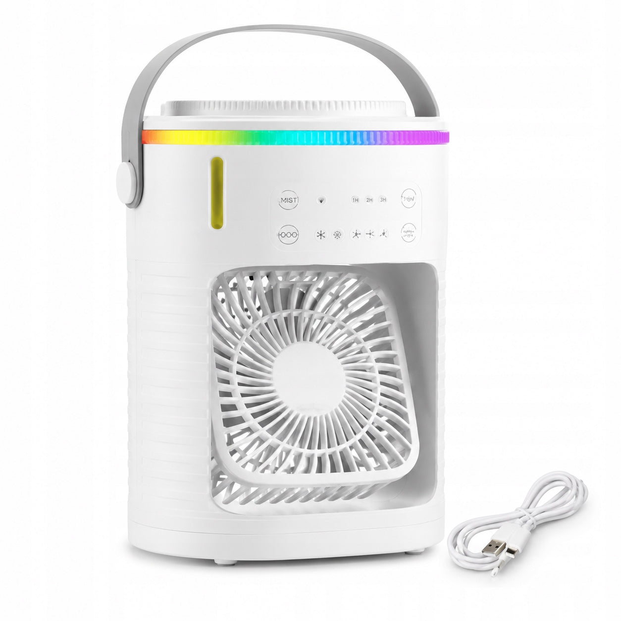 Portable Air Conditioner Fan 600ml USB Humidifier 3 Speeds Quiet AC Packaging status original