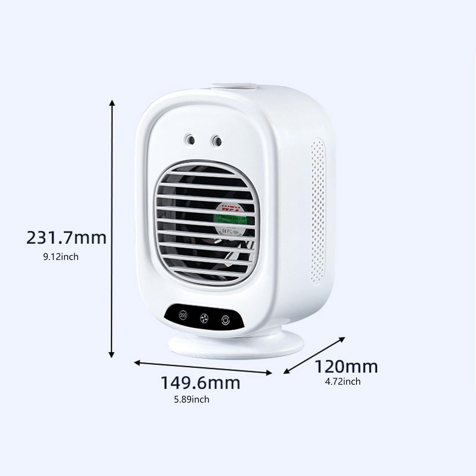 Portable Air Conditioner Rechargeable Air Spray Fan for Without Rotation Medical device no