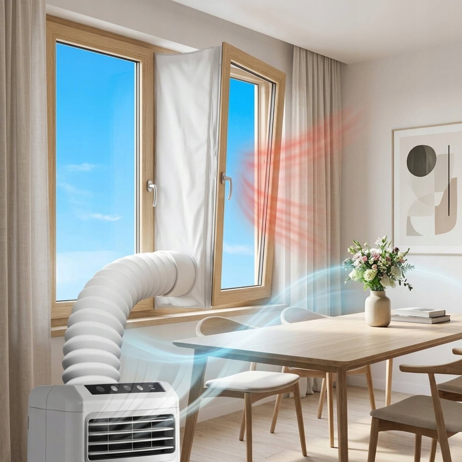 Portable Air Conditioner Window Kit Adjustable Portable Air Conditioning Notified body number 9999