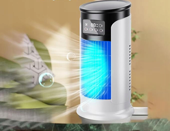 Portable Air Conditioner With Speed Usb Charging Multi-Function Desktop Fan Dominant color white