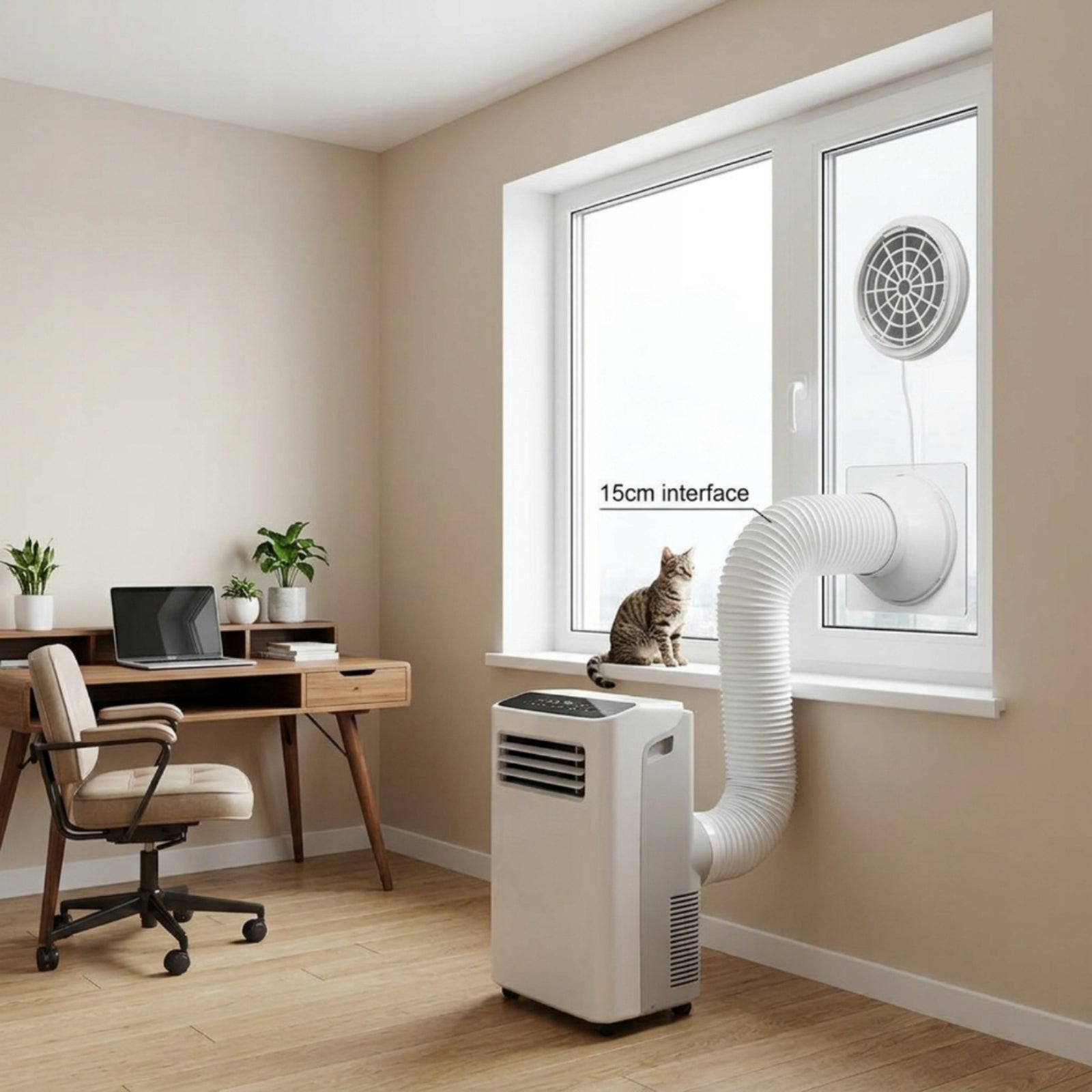 Portable Air Conditioning Window Kit with Hose Easy Installation Authorized representative allegro.pl59