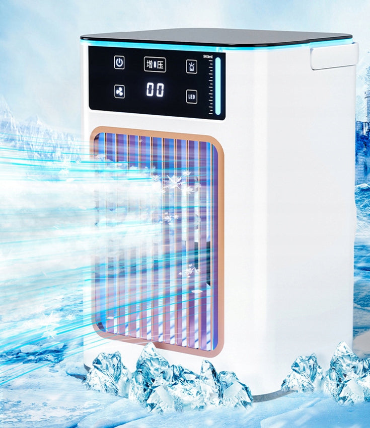 Portable Air Cooler 900ml USB 3 Speeds Mist Fan LED Light Ice Tray Manufacturer code Air Cooler