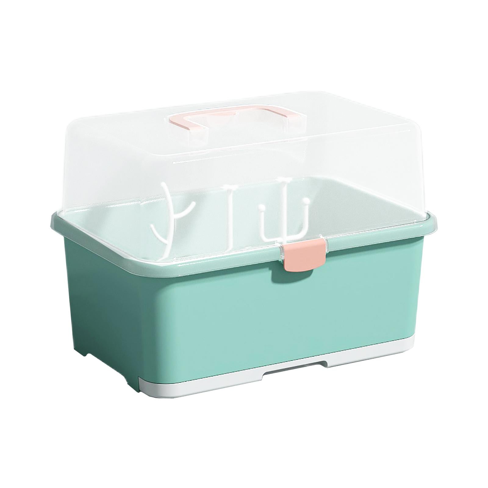 Portable Baby Bottle Drying Rack with Cover Drain Drying Rack Green Brand no brand