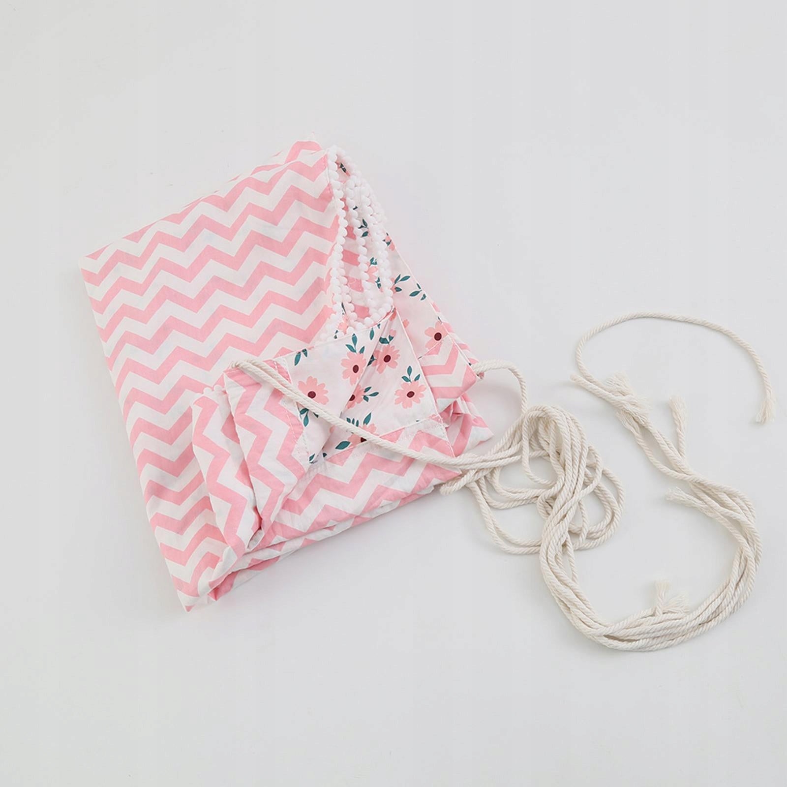 Portable Baby Hammock Hanging Crib Cartoon Infant Bed Swing for Home Pink Brand no brand