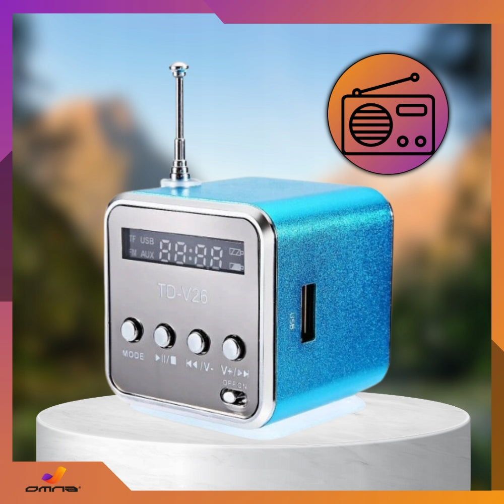 Portable Battery Operated FM Radio with FM Led Speaker USB Kitchen Radio Packaging status original