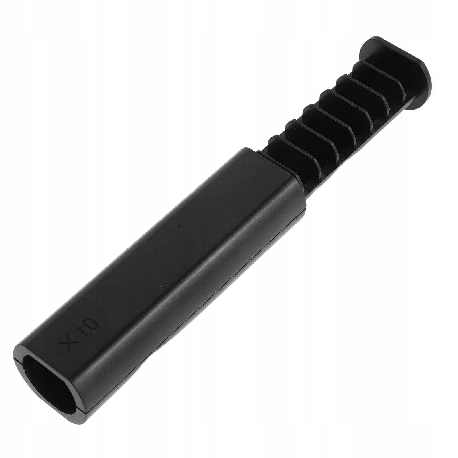 Portable Black Hearing Aid Battery Case with Secure Closure and Organizer
