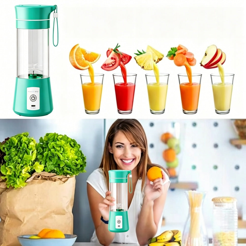 Portable Blender One-Touch Operation Safe to Use 380ml Green Model 6979916250486