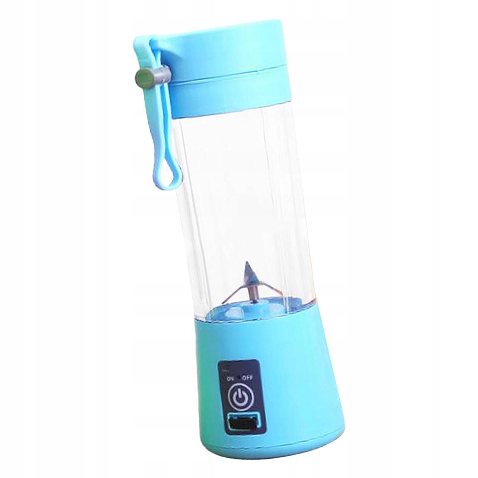 Portable Blender Smoothies Rechargeable USB Fruit Juice Mini Personal Blue