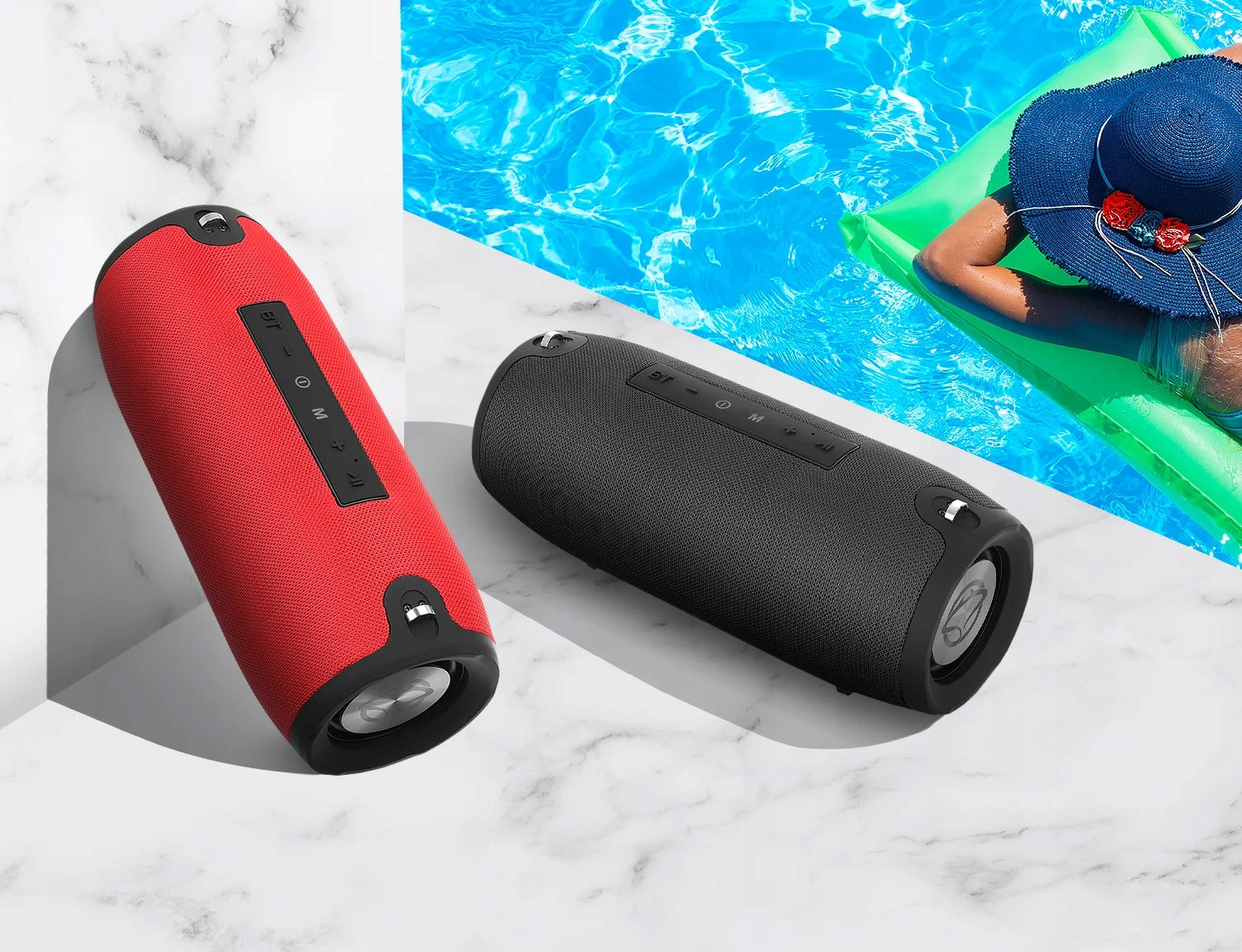 Portable Bluetooth Mobile Speaker with FM Radio Black 20W IPX4 TWS SPK15GO Manufacturer code SPK15GO-BK