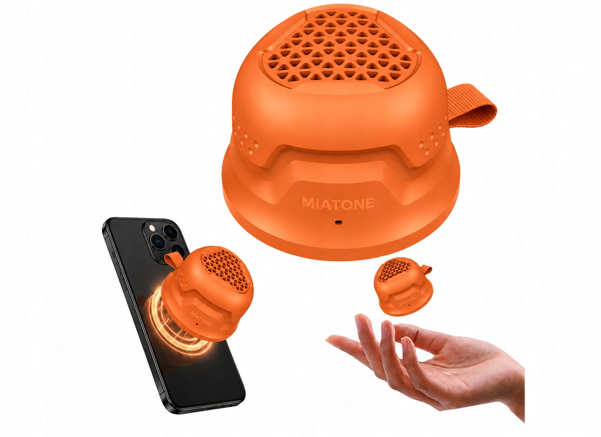 Portable Bluetooth Snapbeat Speaker 5W 12h Magnetic Carabiner