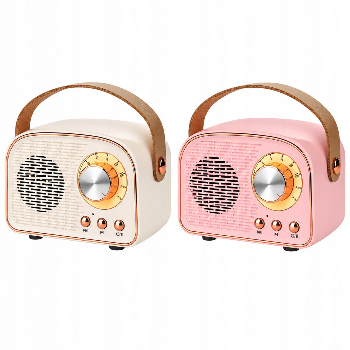 Portable Bluetooth Speaker 5.0 FM Radio USB AUX microSD 3W Retro Packaging status original