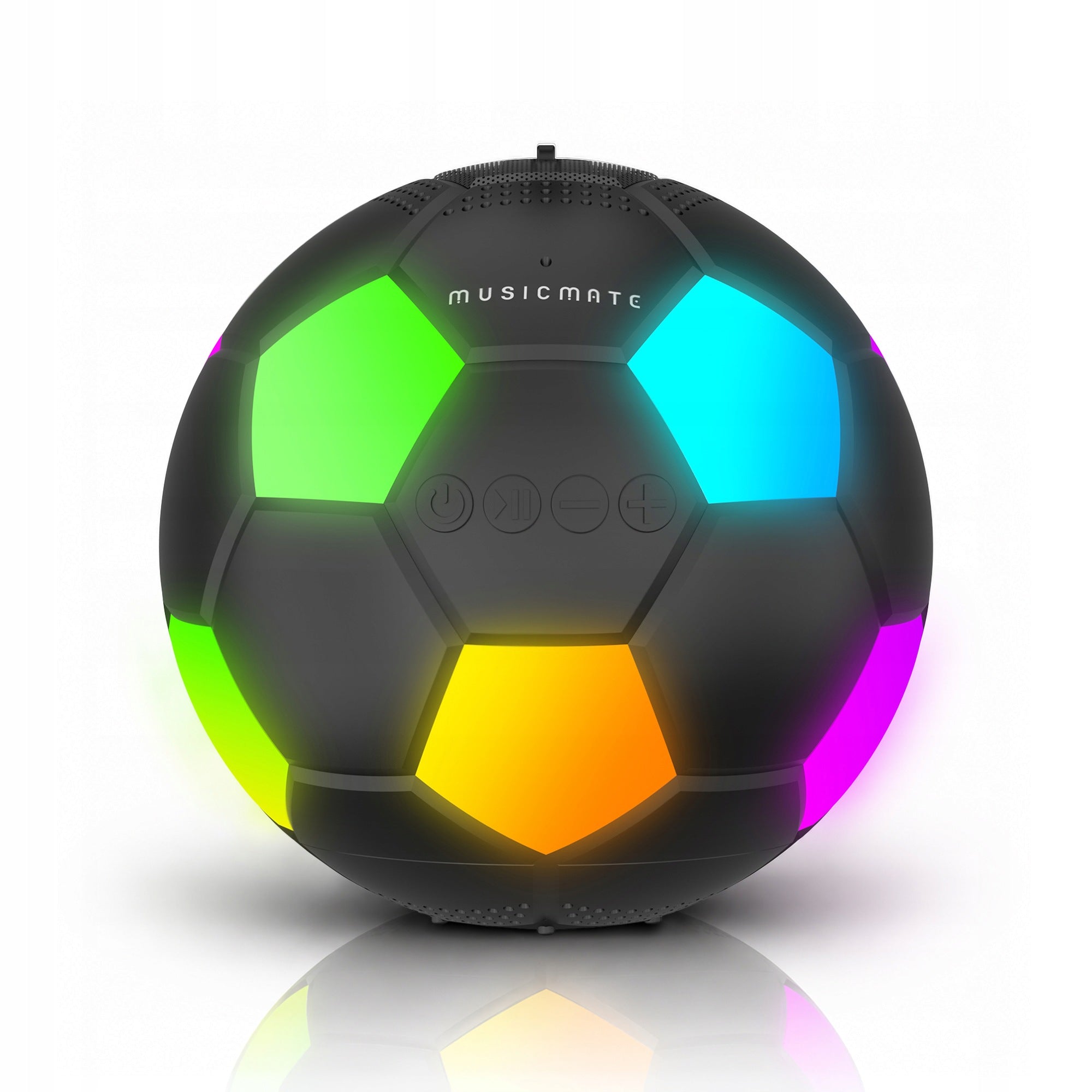 Portable Bluetooth Speaker Ball Gift for Footballer MusicMate MM-SB40-B