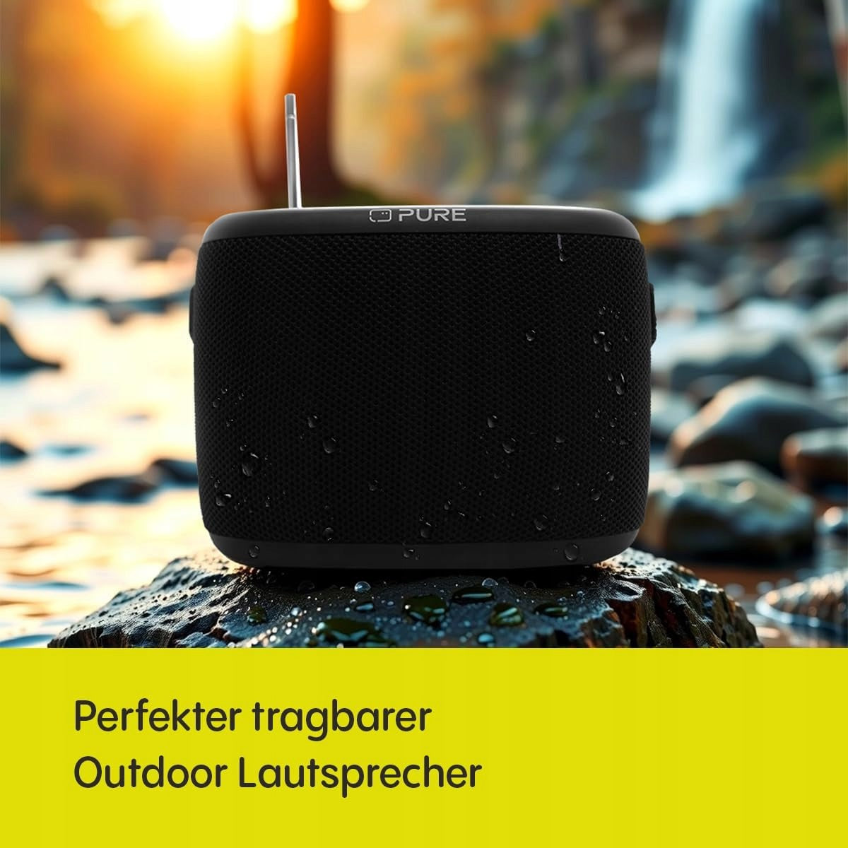 Portable Bluetooth Speaker Pure Woodland black waterproof DAB+ FM BT 5.1 Manufacturer code 565896