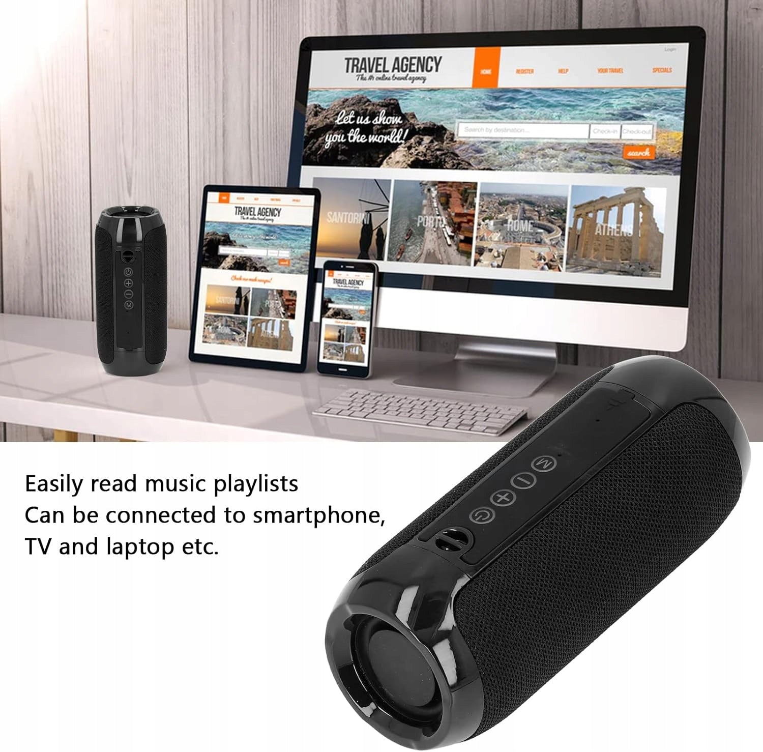 Portable Bluetooth Speaker, Stereo Sound Mini Bluetooth Speaker 5.0 Brand no brand