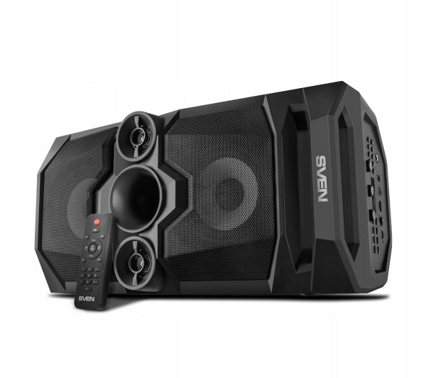 Portable Bluetooth Speaker Sven PS-655 50W FM Radio Remote Control Black Packaging status original