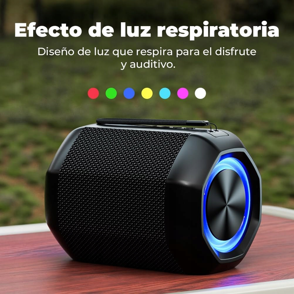 Portable Bluetooth Speaker Waterproof 15W MIC TF AUX RGB IPX6 Vosfeel J8 Manufacturer code J8