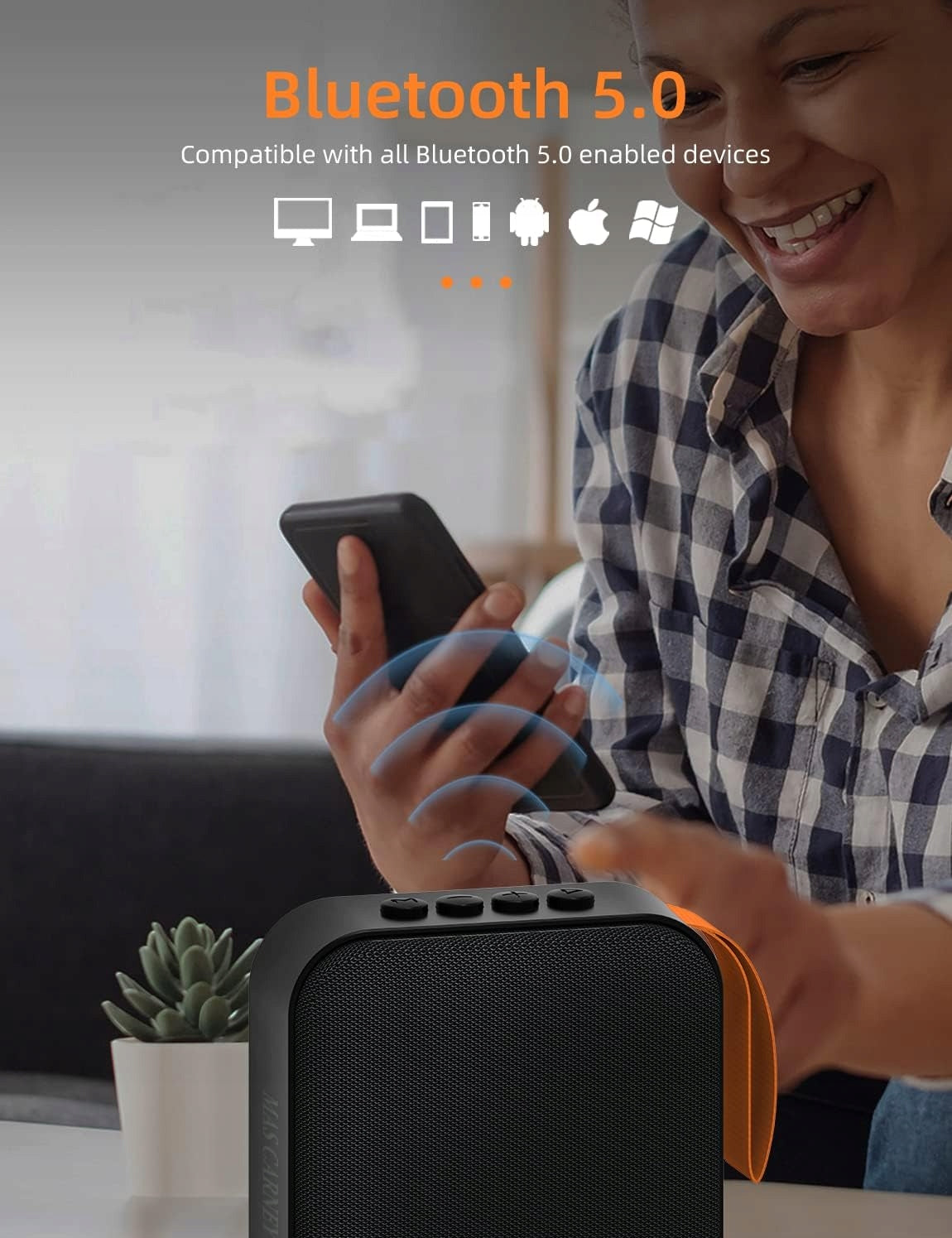 Portable Bluetooth Speaker with Microphone, Small Wireless Speaker Brand no brand