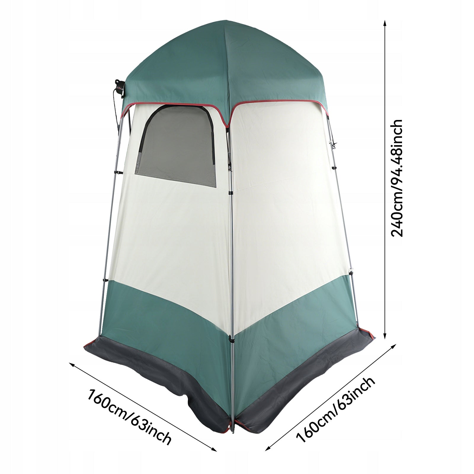 Portable Camping Tent Privacy Shower Tent for Hiking 160*160*240cm Manufacturer code 7075451