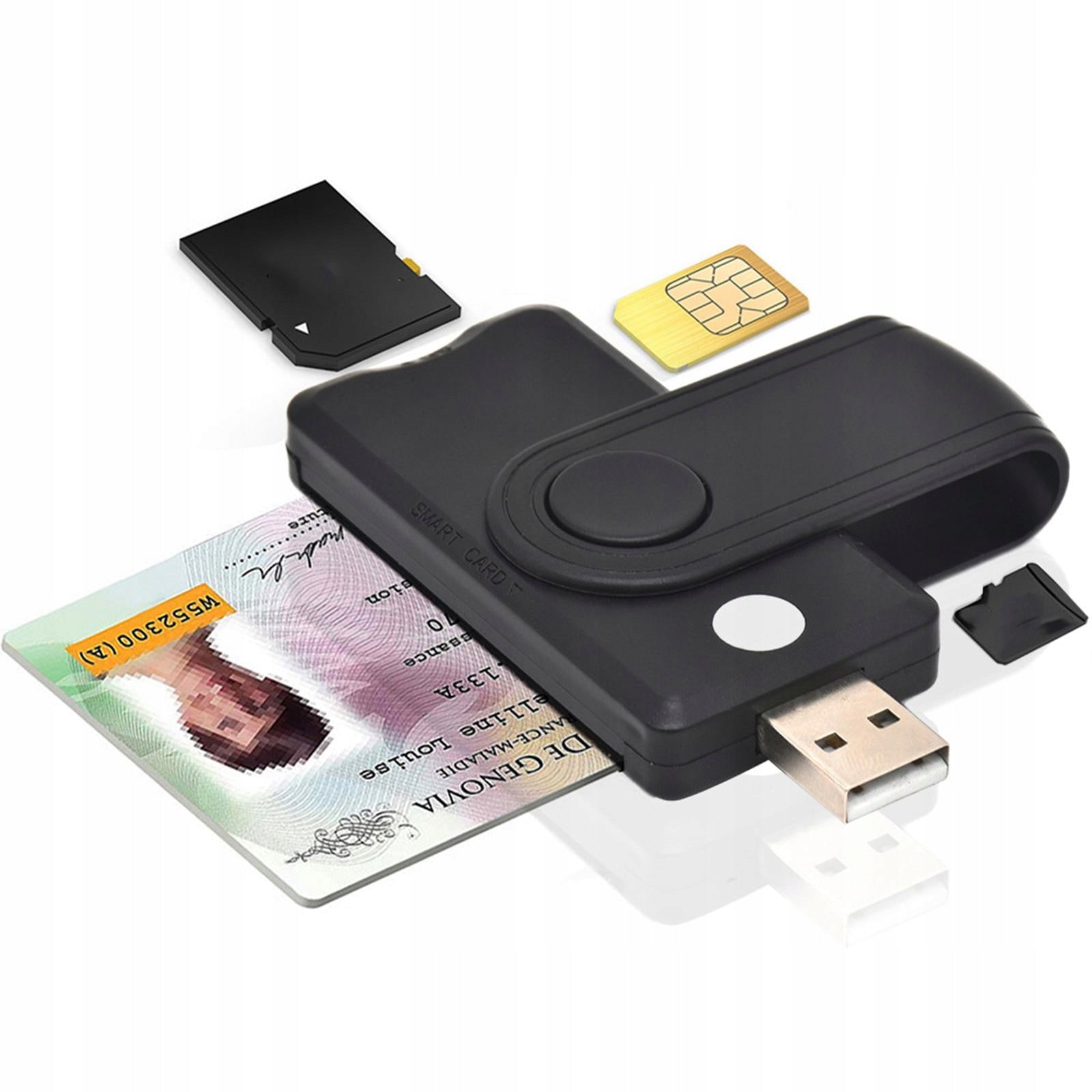 Portable Card Reader 512G for Windows/Linux Smart Card/MMC Computer Work Manufacturer no brand